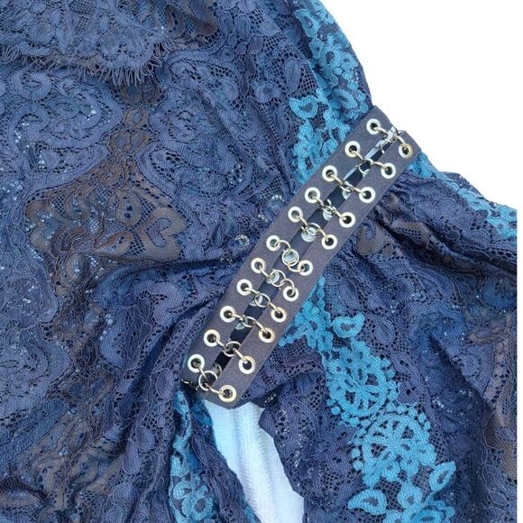 Jonathan Simkhai Grommet Lariat Lace Jacket - Picture 5 of 12